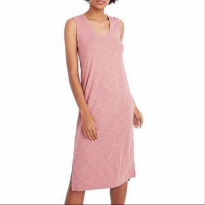 Madewell Jersey Pink Sleeveless Jersey Tank Dress